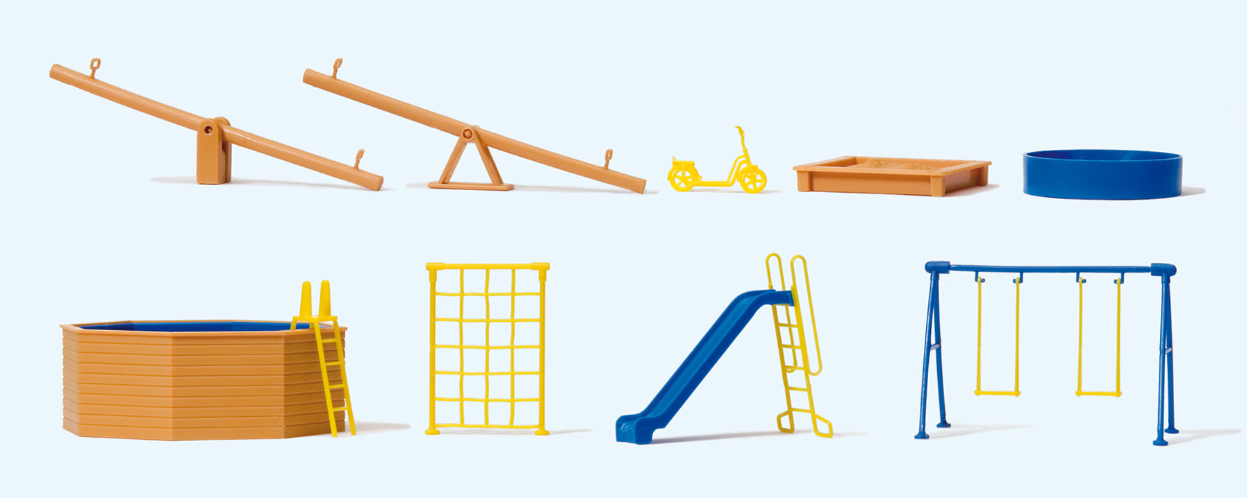 Preiser Play Equipment for Playground and Garden Kit PR17351