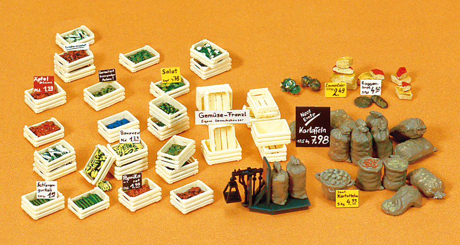 Preiser Fruit/Vegetable Boxes Kit PR17501