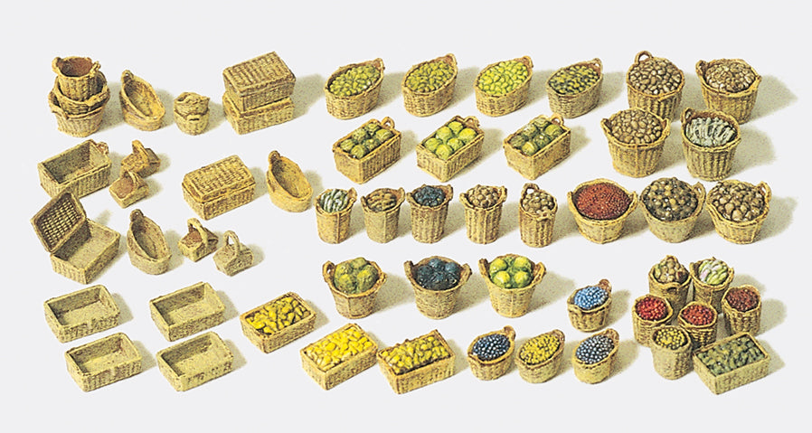 Preiser Fruit/Vegetable Baskets Kit PR17502