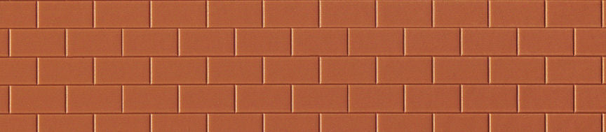 Preiser Floor Tiles Sheet Terracotta Rectangles 95x95mm (3) PR19606