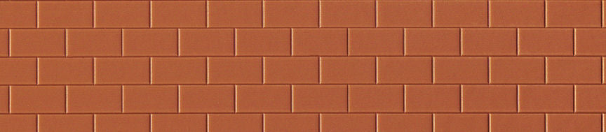 Preiser Floor Tiles Sheet Terracotta Rectangles 95x95mm (3) PR19606