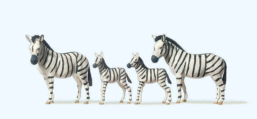 Preiser Circus Zebras (4) Figure Set PR20387