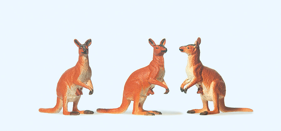 Preiser Circus Kangaroos (3) Figure Set PR20392