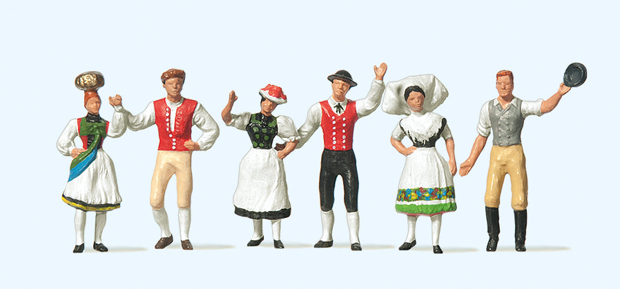 Preiser German National Costume (6) Figure Set PR24604