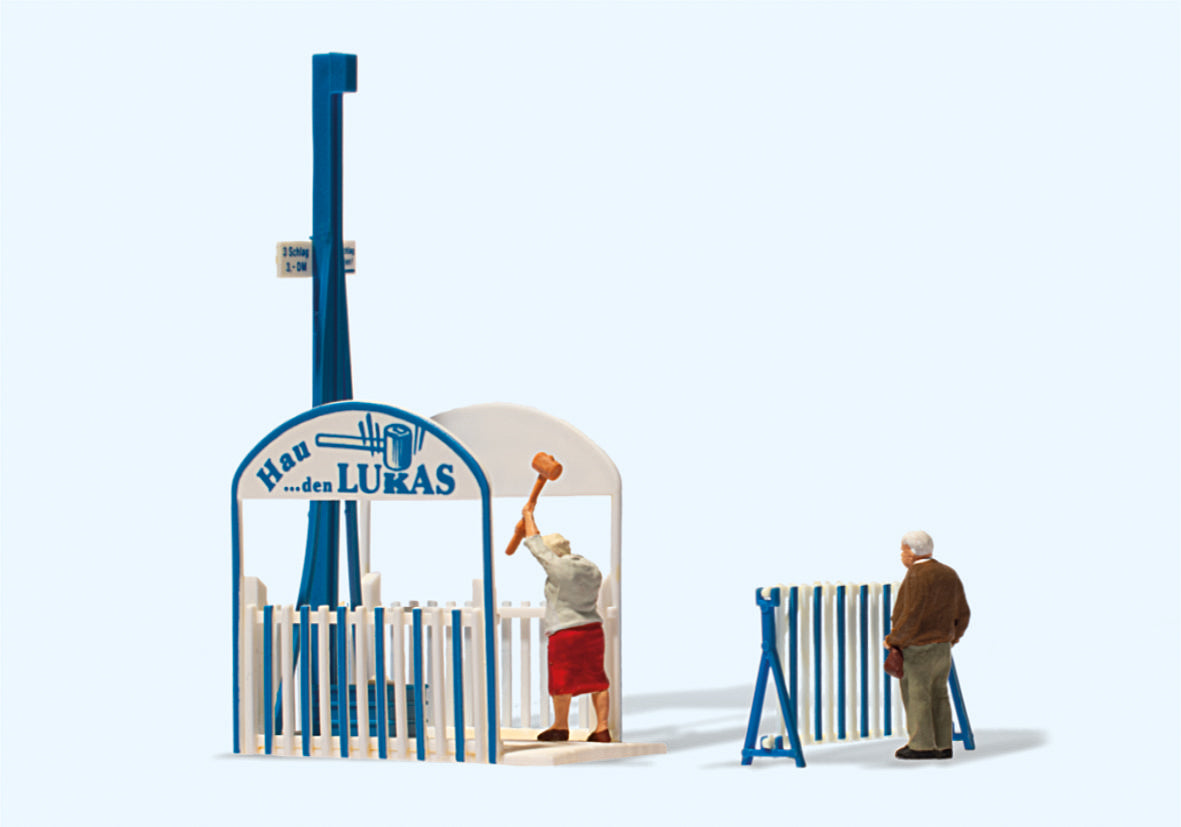 Preiser Funfair Hau den Lukas Strongman 75th Anniversary Set PR24700