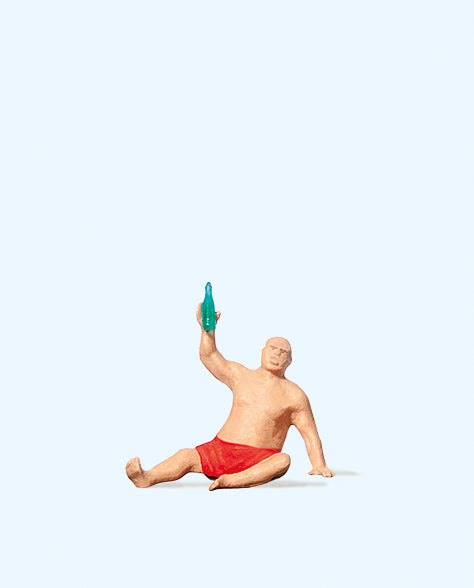 Preiser Enjoying Wine Figure PR28046