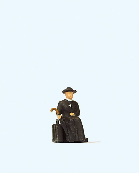 Preiser Reverend Waiting for the Train Figure PR28105