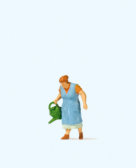 Preiser Grandmother Watering Flowers Figure PR28207