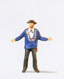 Preiser Man in Swiss (Canton) National Costume Figure PR29019