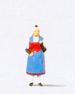 Preiser Woman in Swiss (Canton) National Costume Figure PR29020