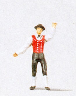 Preiser Man in German (Gutachtal) National Costume Figure PR29022