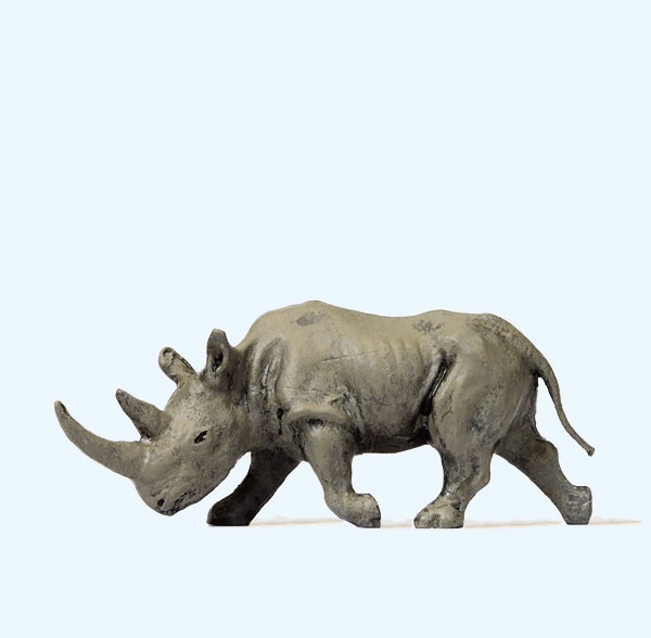 Preiser African Rhinoceros (Head Down) Figure PR29522