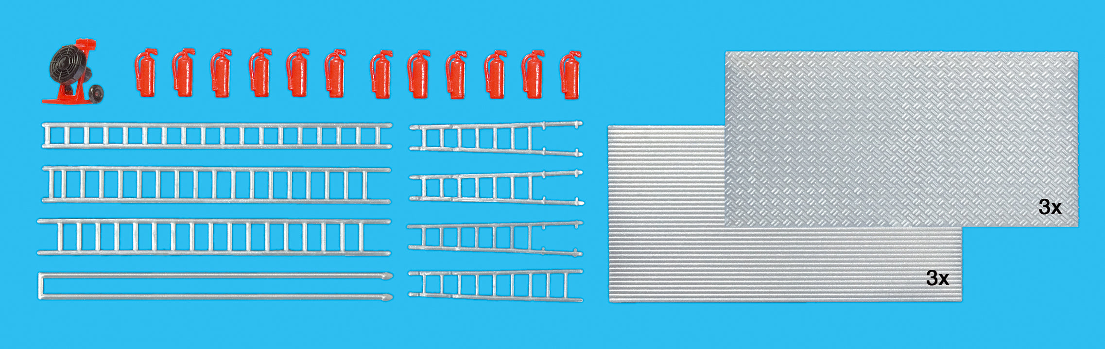 Preiser Fire Station Accessories Kit PR31026