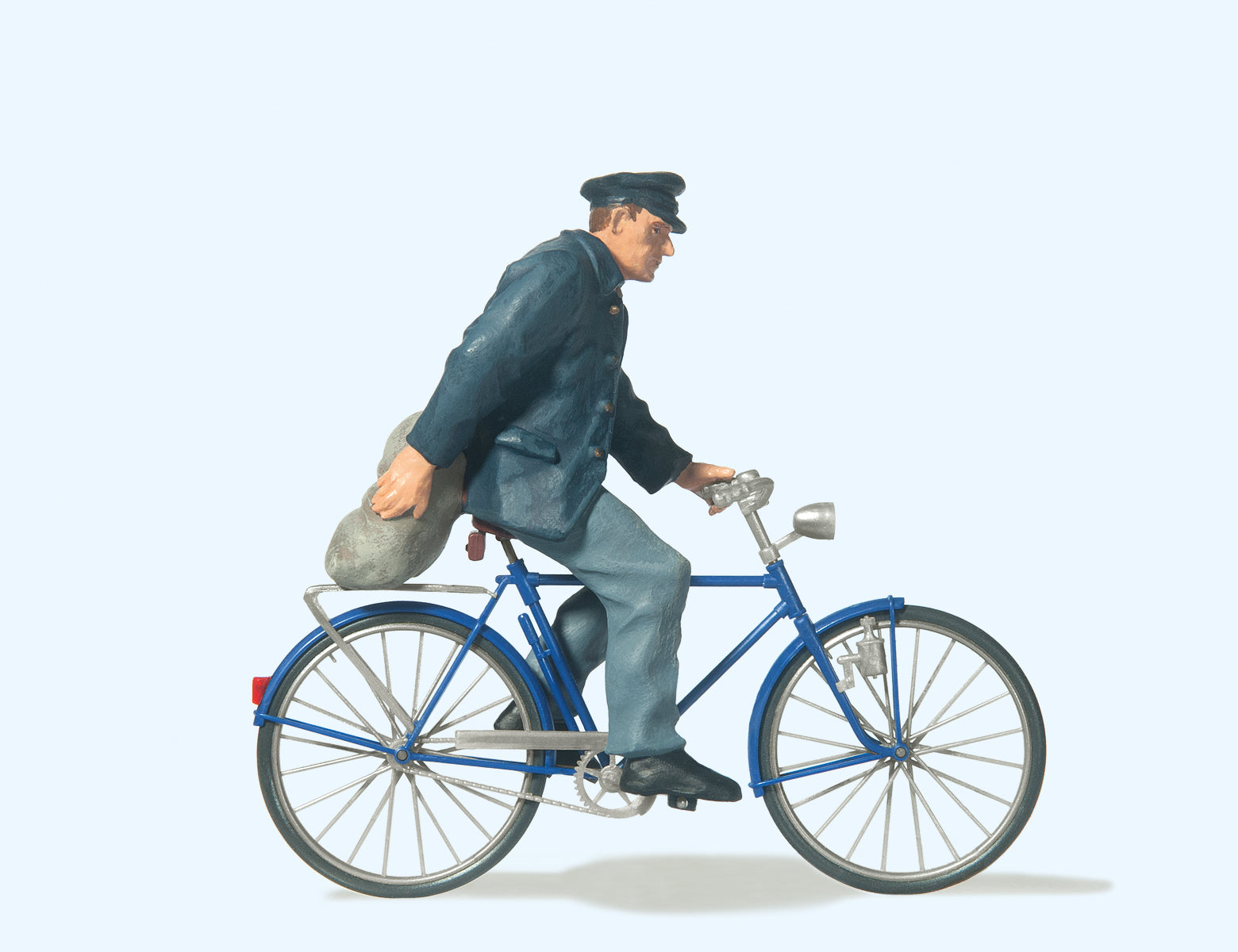 Preiser Farmer on Bicycle Figure Set PR45067