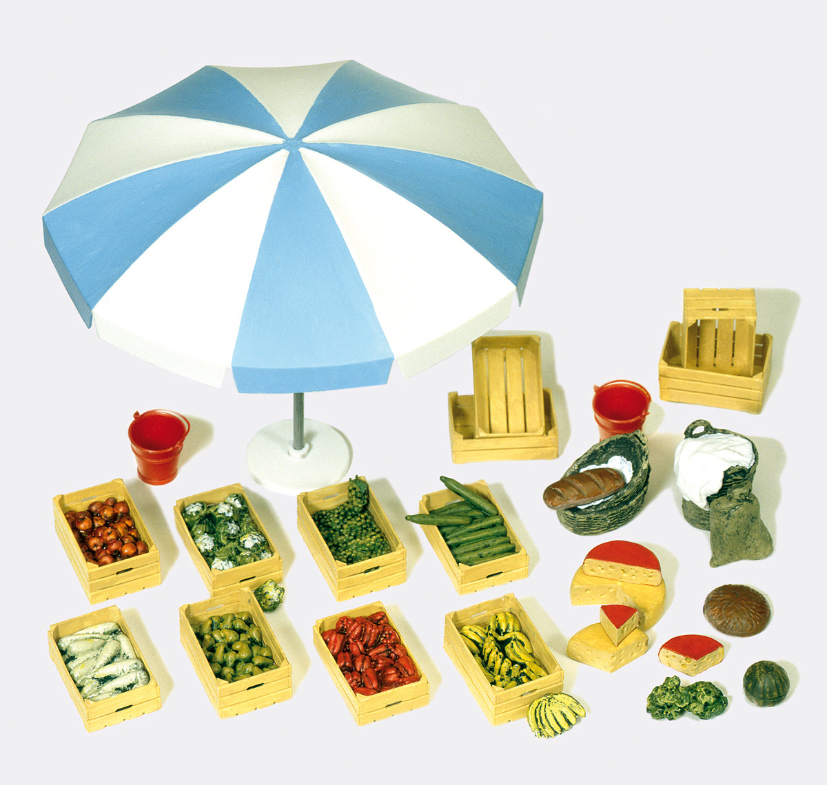 Preiser Market Accessories Kit PR45207