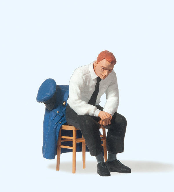 Preiser DB Railwayman Seated Figure PR45510