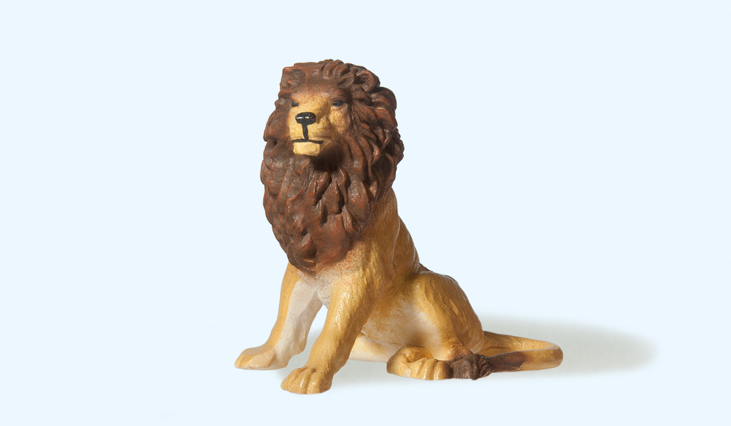 Preiser Lion Sitting Figure PR47505