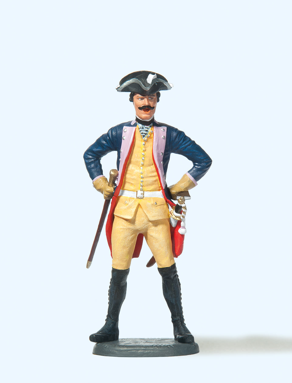 Preiser Prussian (1756) 7 NCO Standing Musketeer Figure PR54116