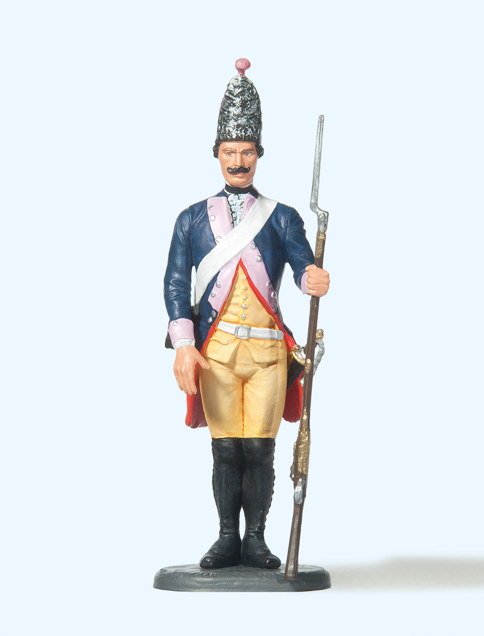 Preiser Prussian (1756) 7 Grenadier Standing Gun Lowered Figure PR54121