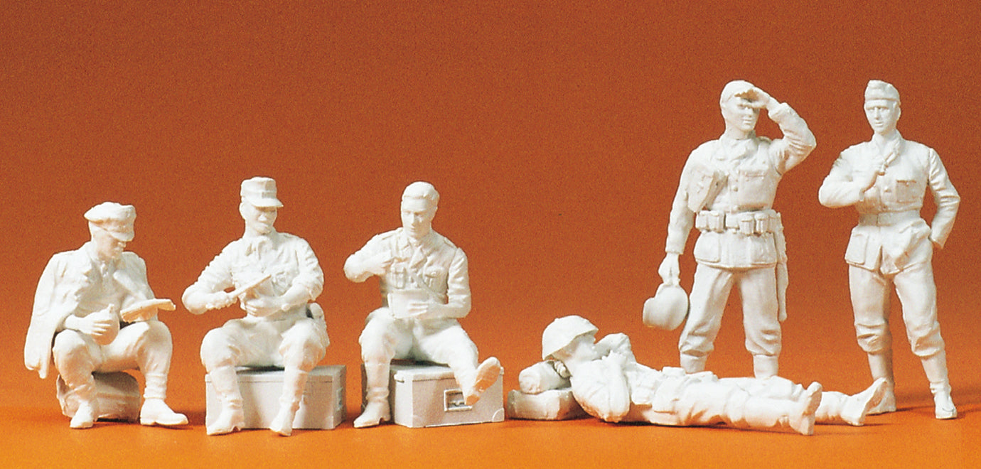 Preiser German Reich 1939-45 Infantry at Rest (6) Kit PR64000
