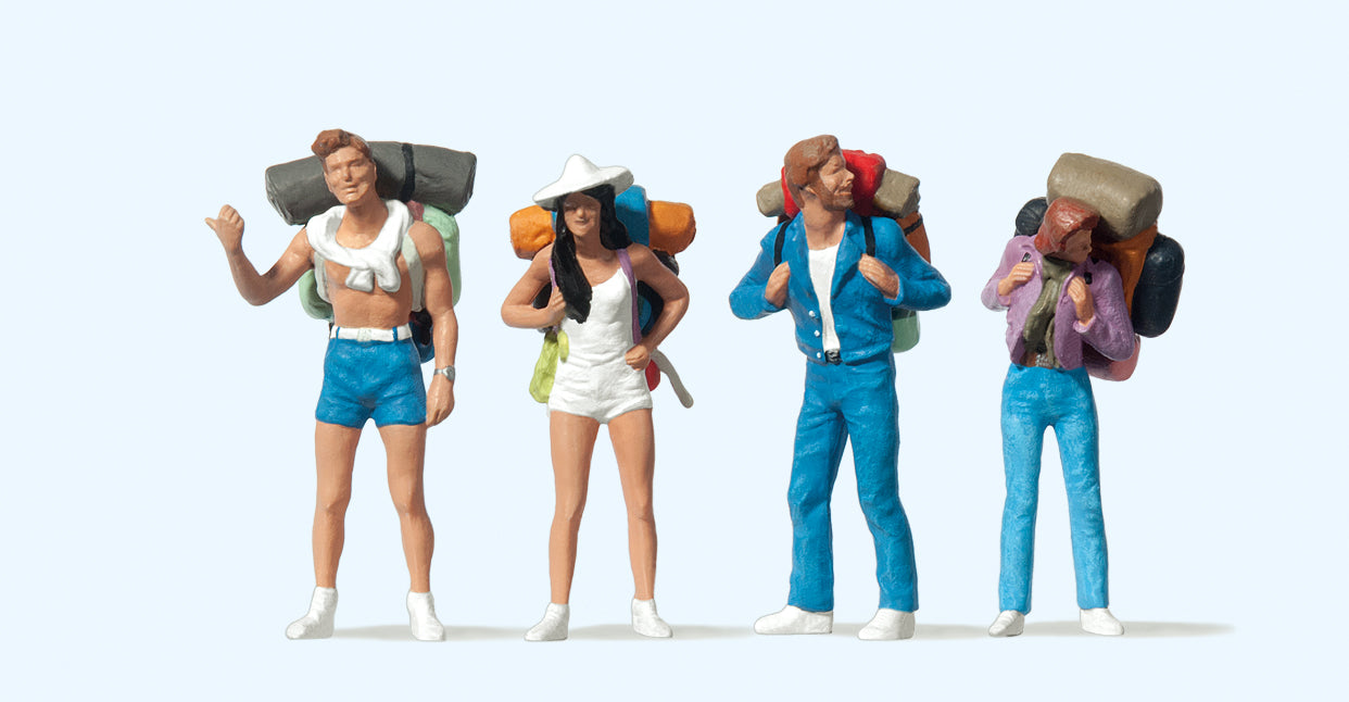 Preiser Hitchhikers (4) Figure Set PR65315