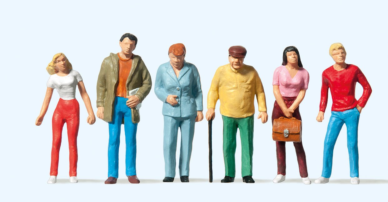 Preiser Passers By Standing (6) Figure Set PR65320