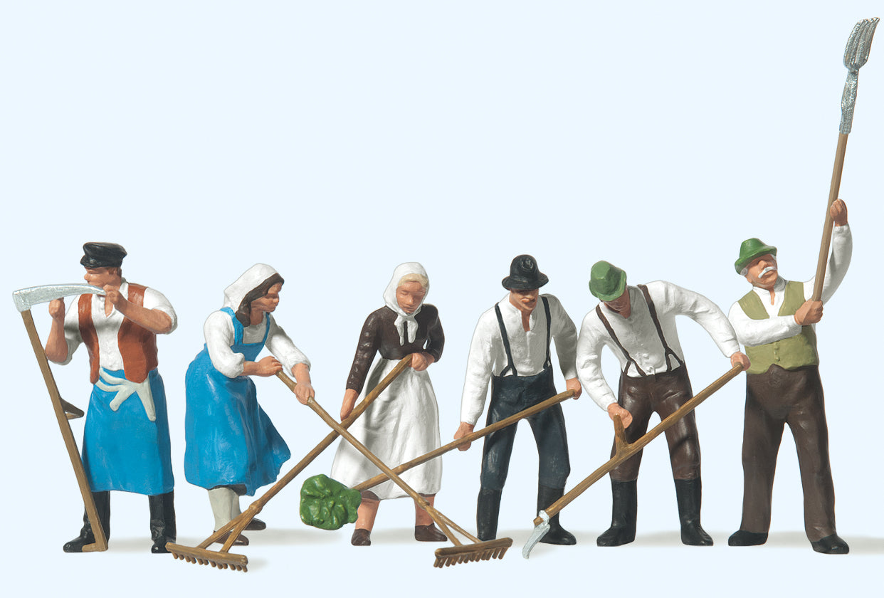 Preiser Hay Harvesters (6) Figure Set PR65330