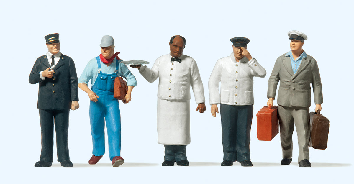 Preiser American Railroad Personnel (5) Figure Set PR65355