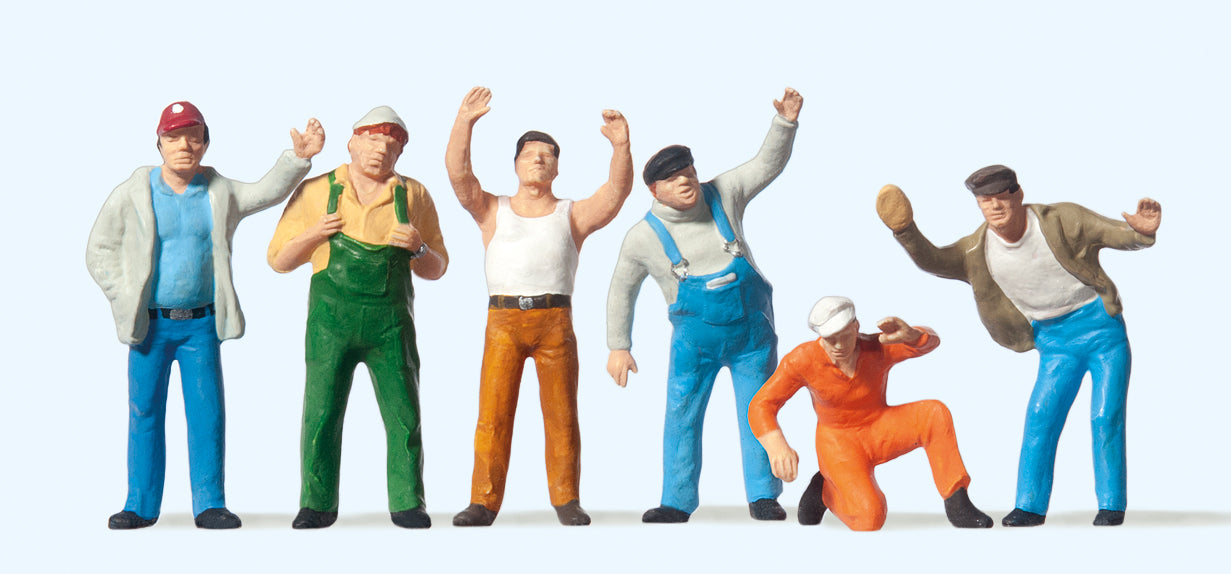 Preiser Truckers (6) Figure Set PR68202