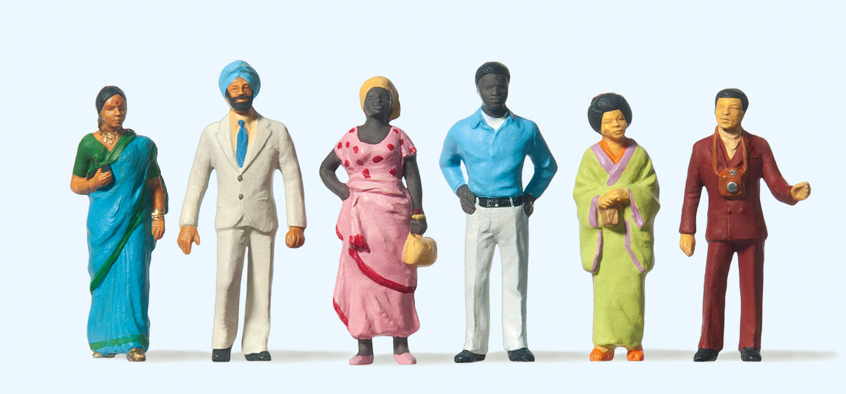Preiser Foreign Visitors (6) Figure Set PR68205