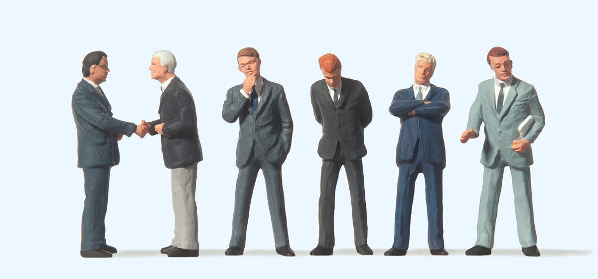 Preiser Businessmen (6) Figure Set PR68213