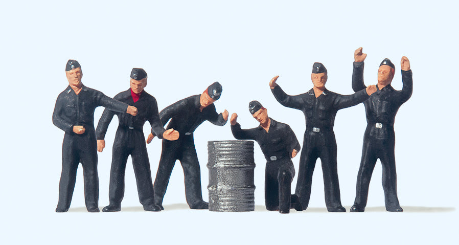 Preiser German Reich 1939-45 Ground Crew (6) Exclusive Figure Set PR72410