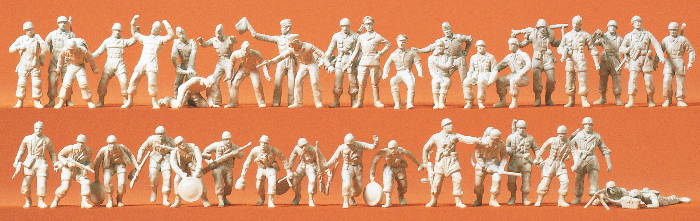 Preiser German Reich 1935-45 Paras/Pilots/Ground Crew (40) Kit PR72516