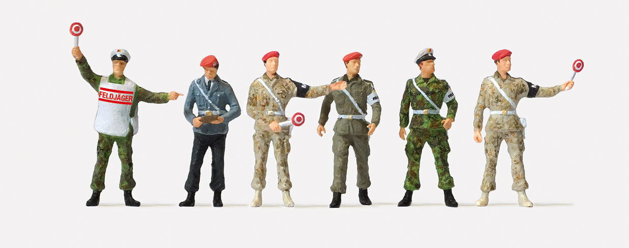 Preiser German Army Military Police (6) Kit PR72534