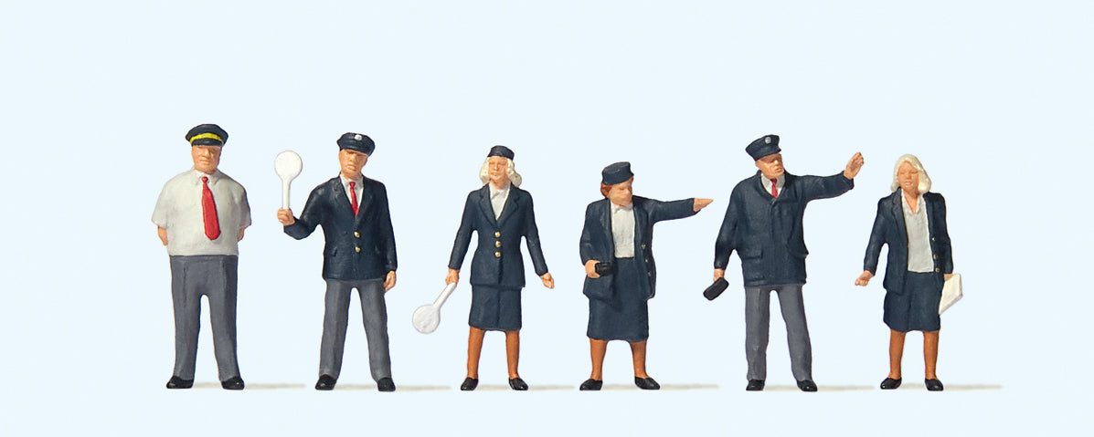 Preiser British Rail Staff (6) British OO Scale Figure Set PR73005