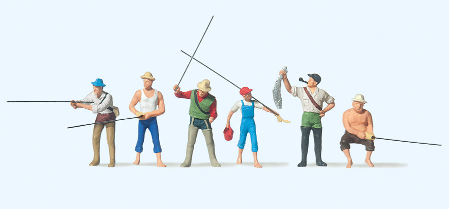 Preiser Fishermen (6) Figure Set PR75022