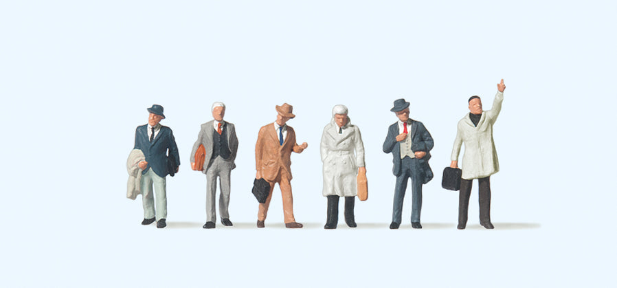 Preiser Businessmen (6) Figure Set PR75023