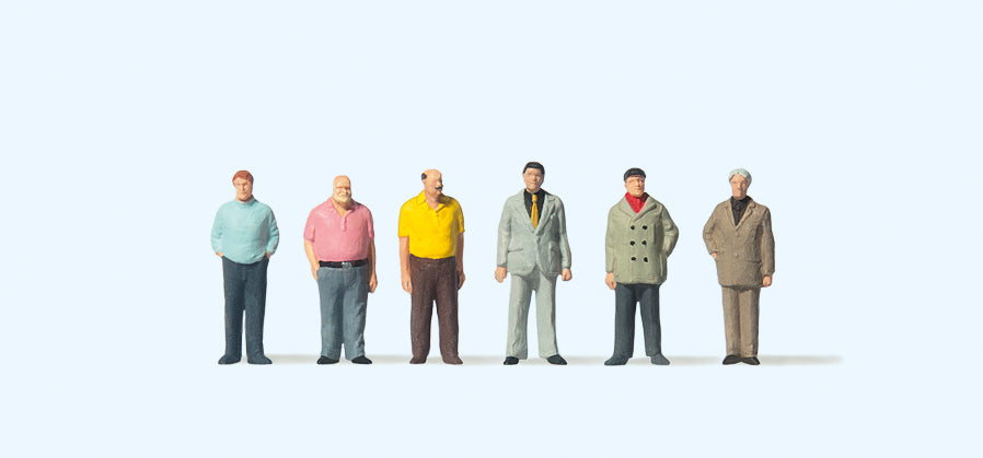 Preiser Men Standing (6) Figure Set PR75054