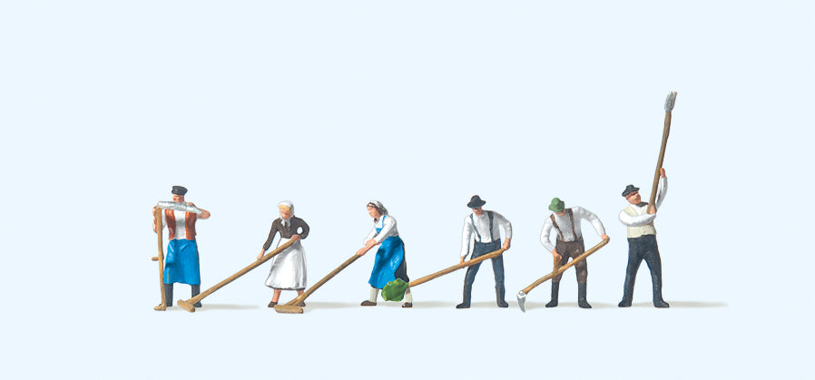 Preiser Hay Harvesters (6) Figure Set PR79055