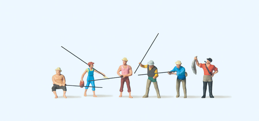 Preiser Fishermen (6) Figure Set PR79077