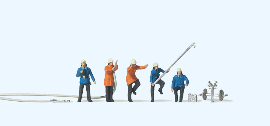 Preiser Firemen (5) Figure Set PR79115