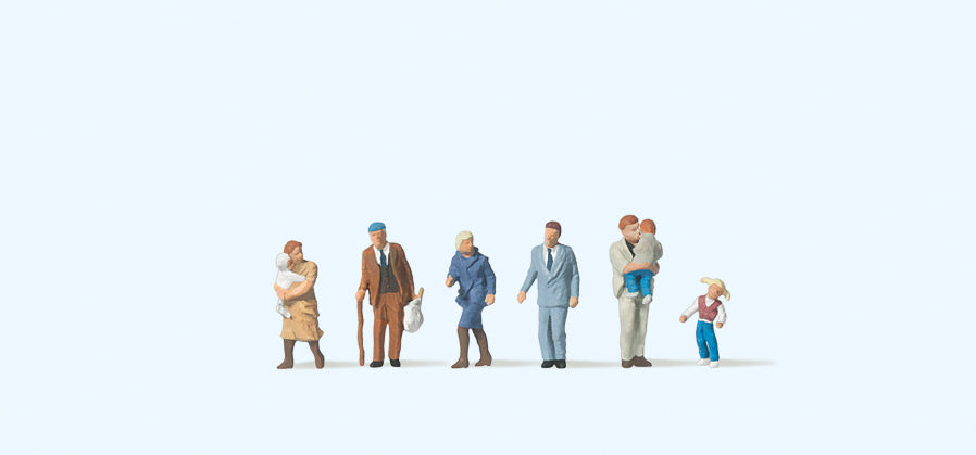 Preiser Passers By/Children (6) Figure Set PR79146