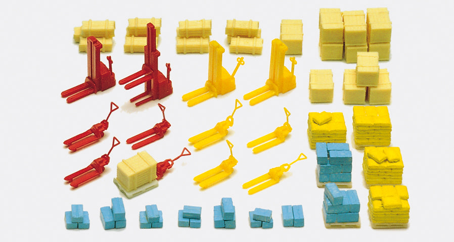 Preiser Fork Lifts/Pallet Trucks/Cargo Kit PR79567