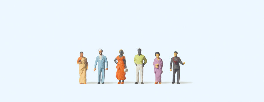 Preiser Foreign Visitors (6) Figure Set PR80902