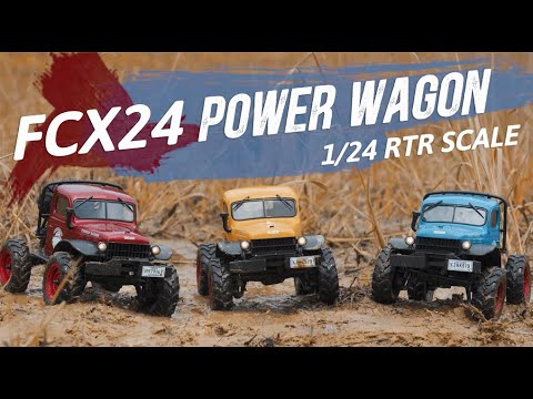 Fms Fcx 1/24Th Power Wagon Scaler Rtr - Blue V2 Video