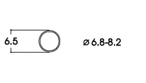 Roco DC Traction Tyres 6.8-8.2mm (10) RC40067