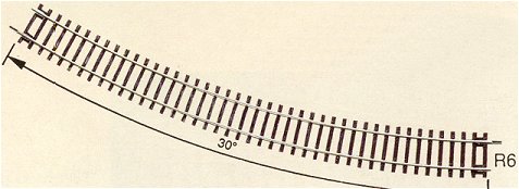 Roco Rocoline Curved Track Radius 6 30 Degree 604.4mm RC42426