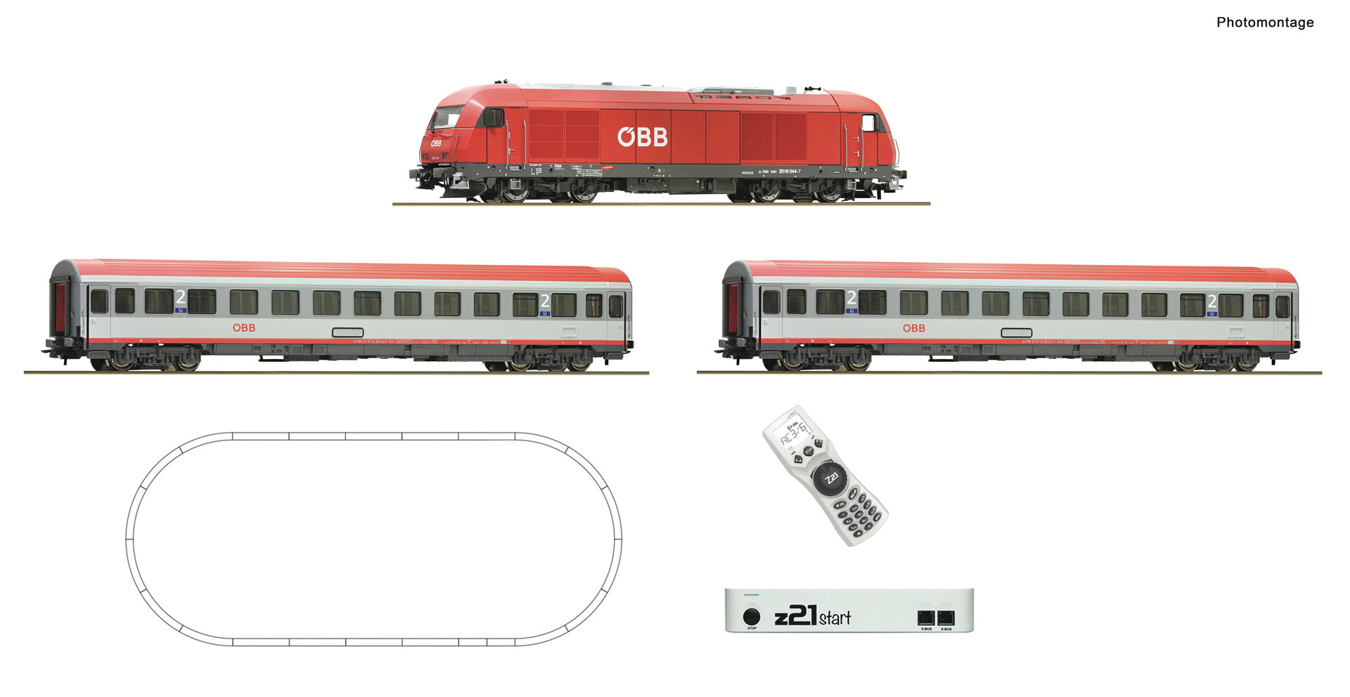 Roco OBB Rh2016 Diesel Passenger Starter Set VI (DCC-Fitted) RC5110005