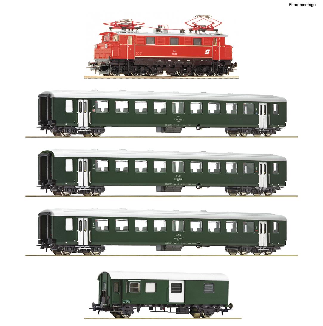 Roco OBB Rh1670.27 Electric Passenger Train Pack IV RC61493