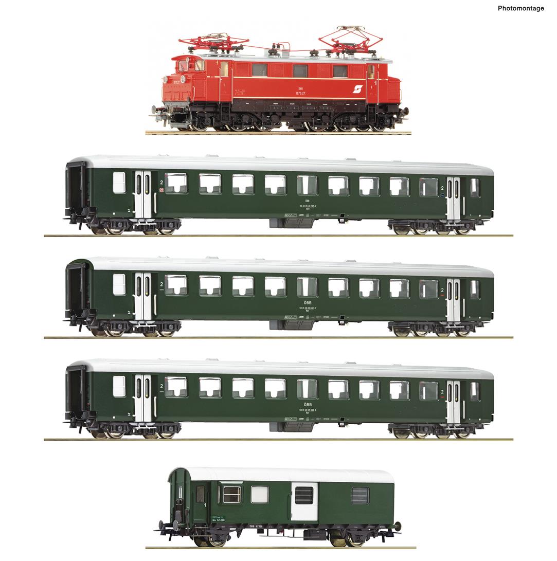 Roco OBB Rh1670.27 Electric Passenger Train Pack IV (DCC-Sound) RC61494